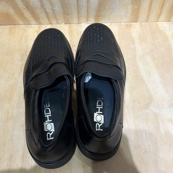 Men's ROHDE Casual Black Loafers Men’s size 8 - Picture 5 of 8